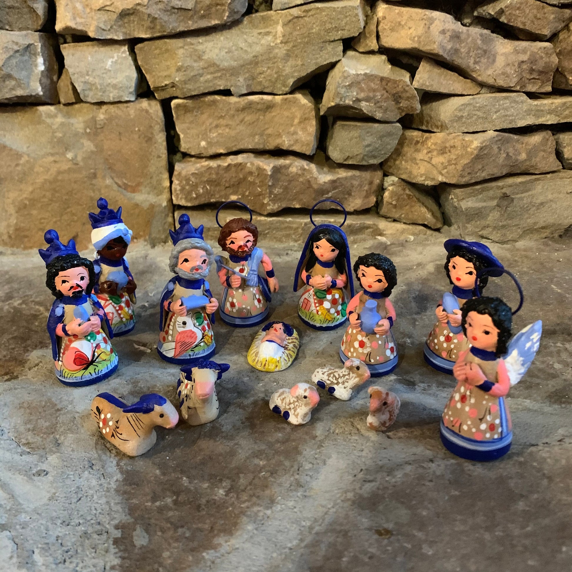 nativity set azul