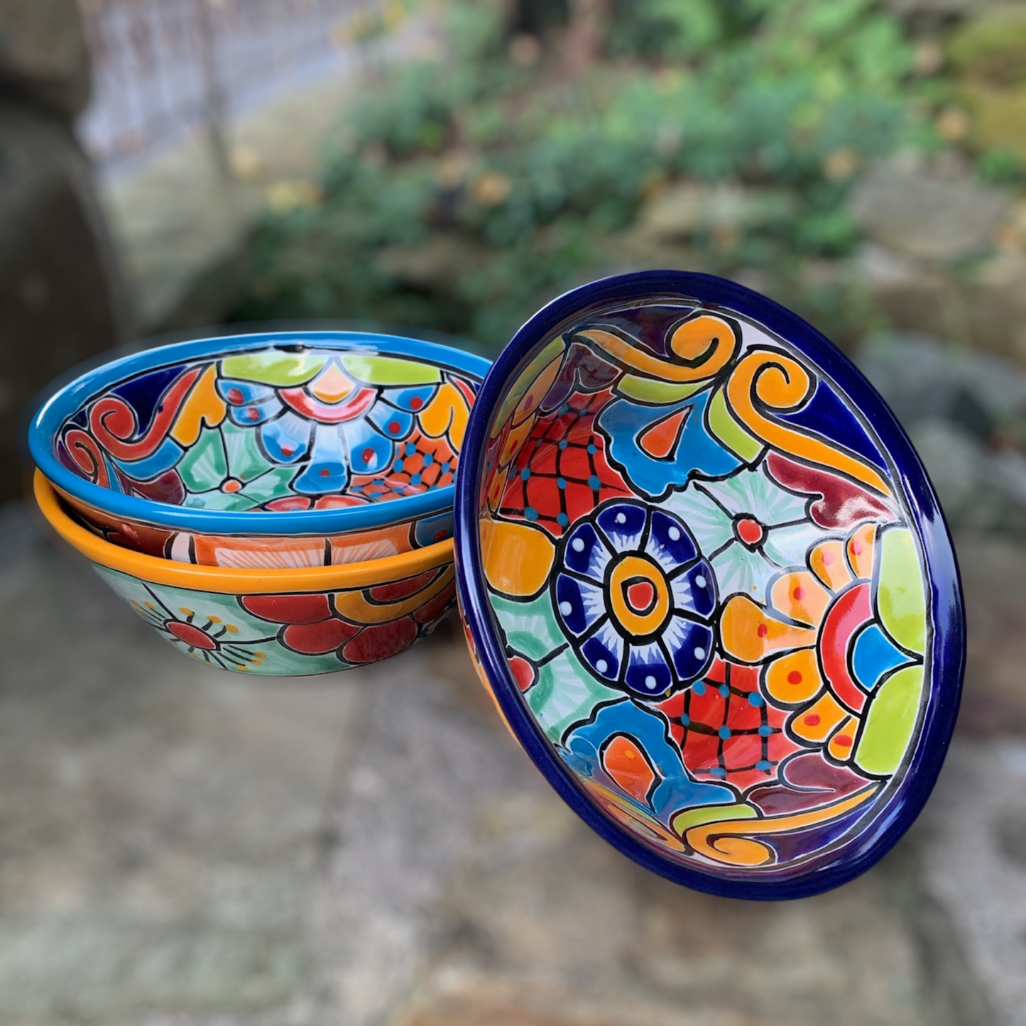 Talavera pazole soup bowls