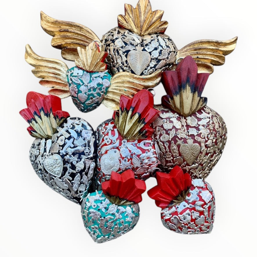 Milagros Heart Folk Art