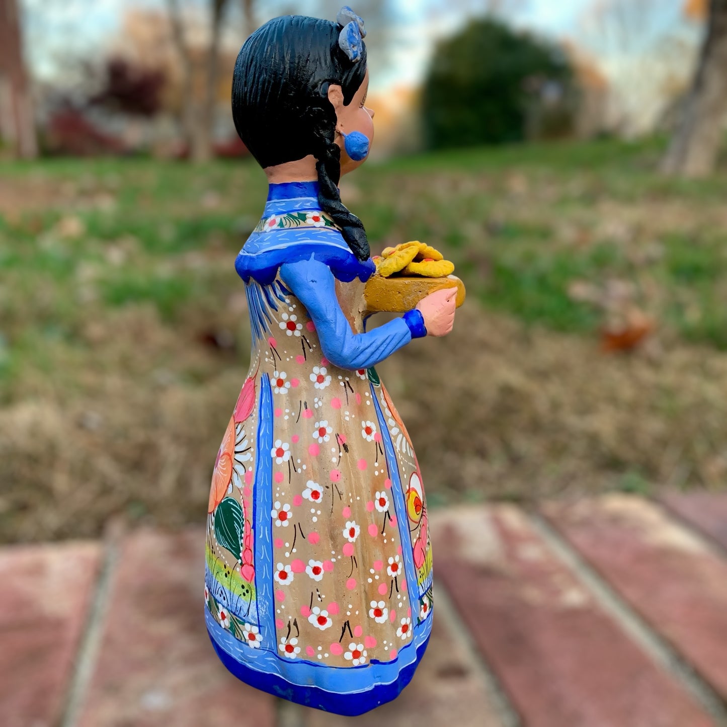 Hand painted Maria Doll left side