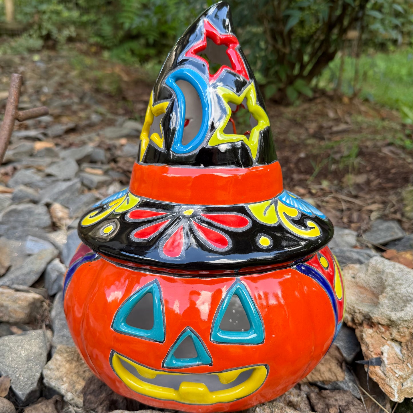 Talavera Witchy Pumpkin