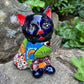 Mexican Talaver Kitty Cat Kitten figurine  D