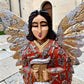 Milagros Guardian Angel Holding Scroll