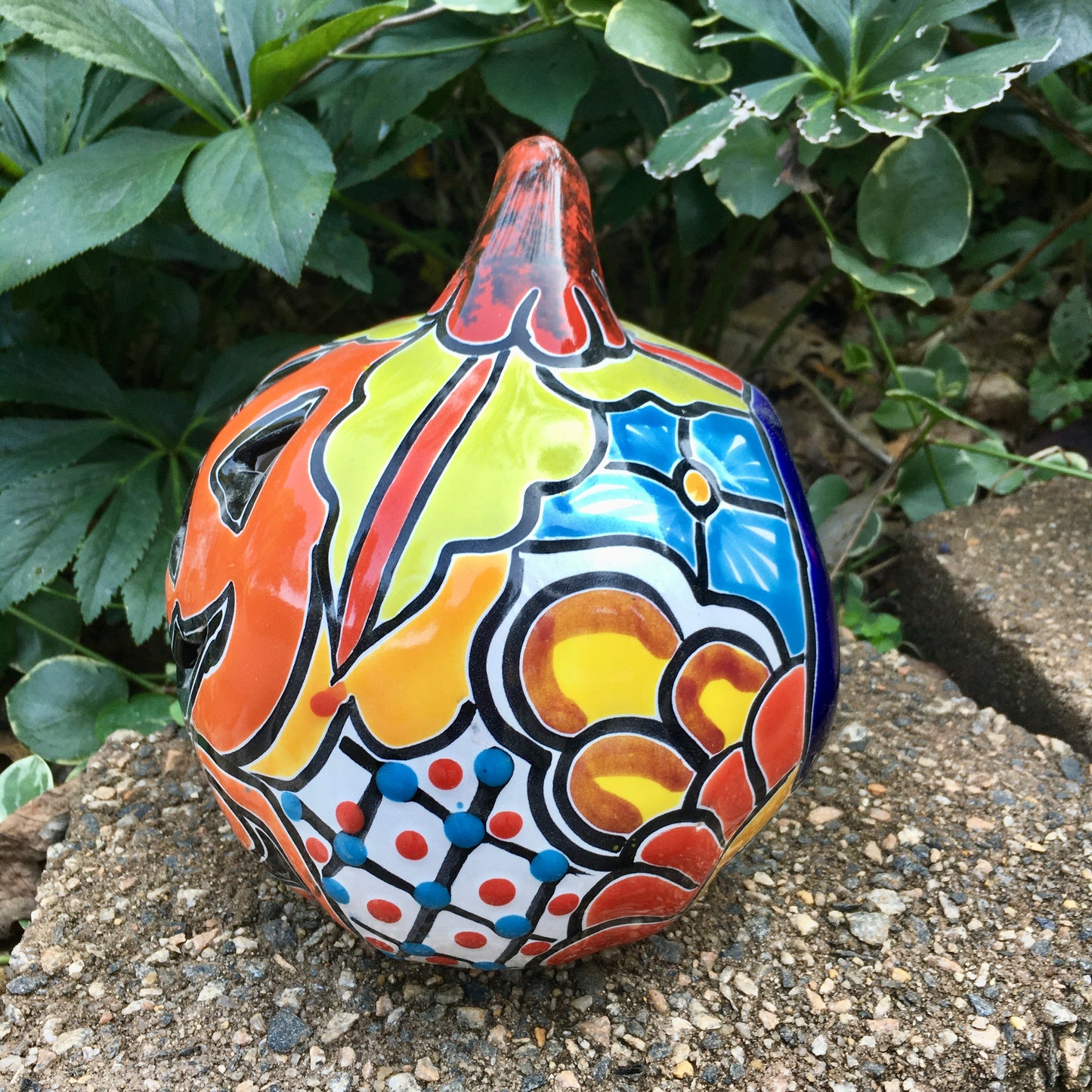 Talavera pumpkin calabaza side