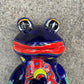 Mexican TAlavera Dancing Silly Frog  face