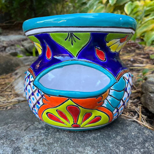 Mexican Talavera Strawberry Pot