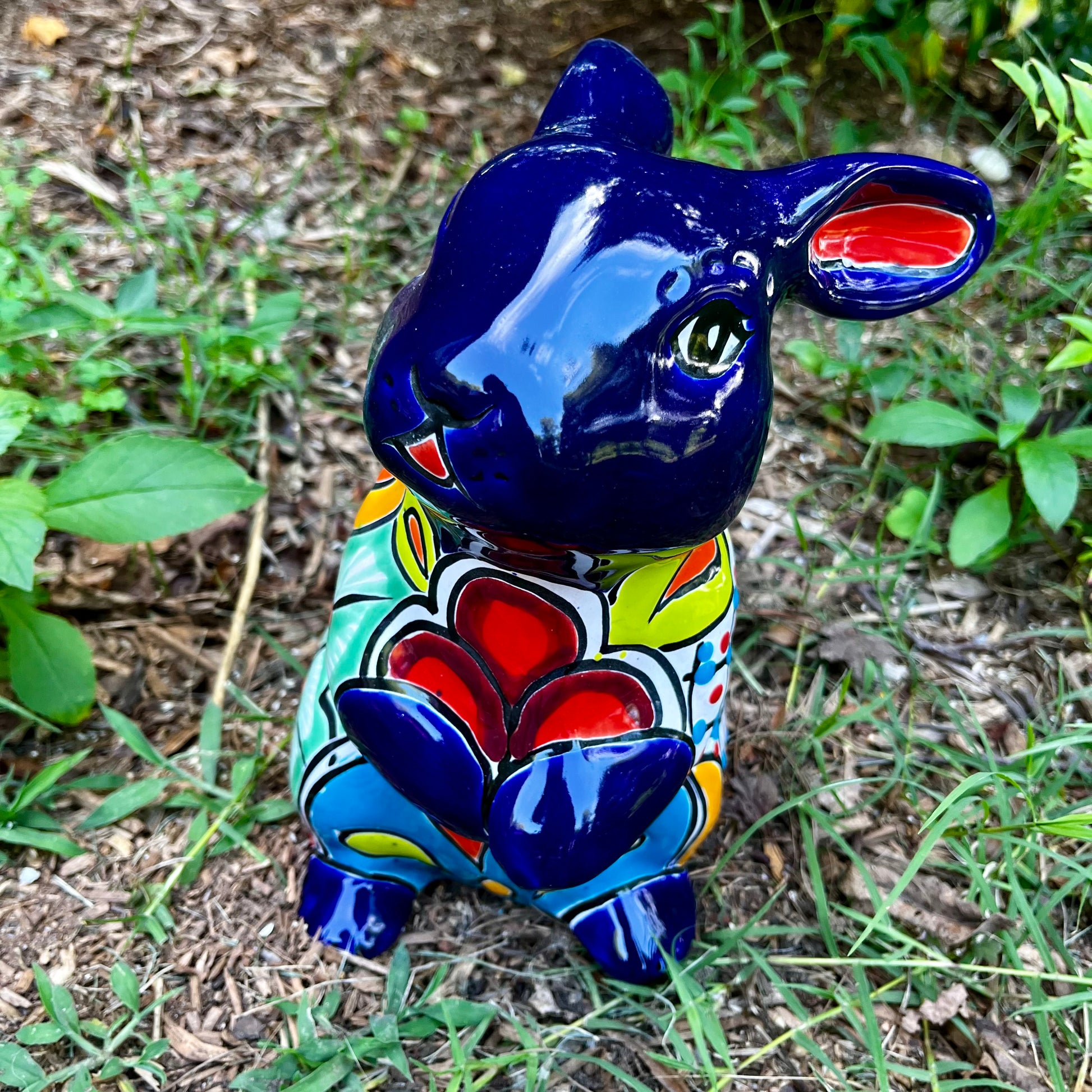 Talavera Rabbit Standing Bunny face