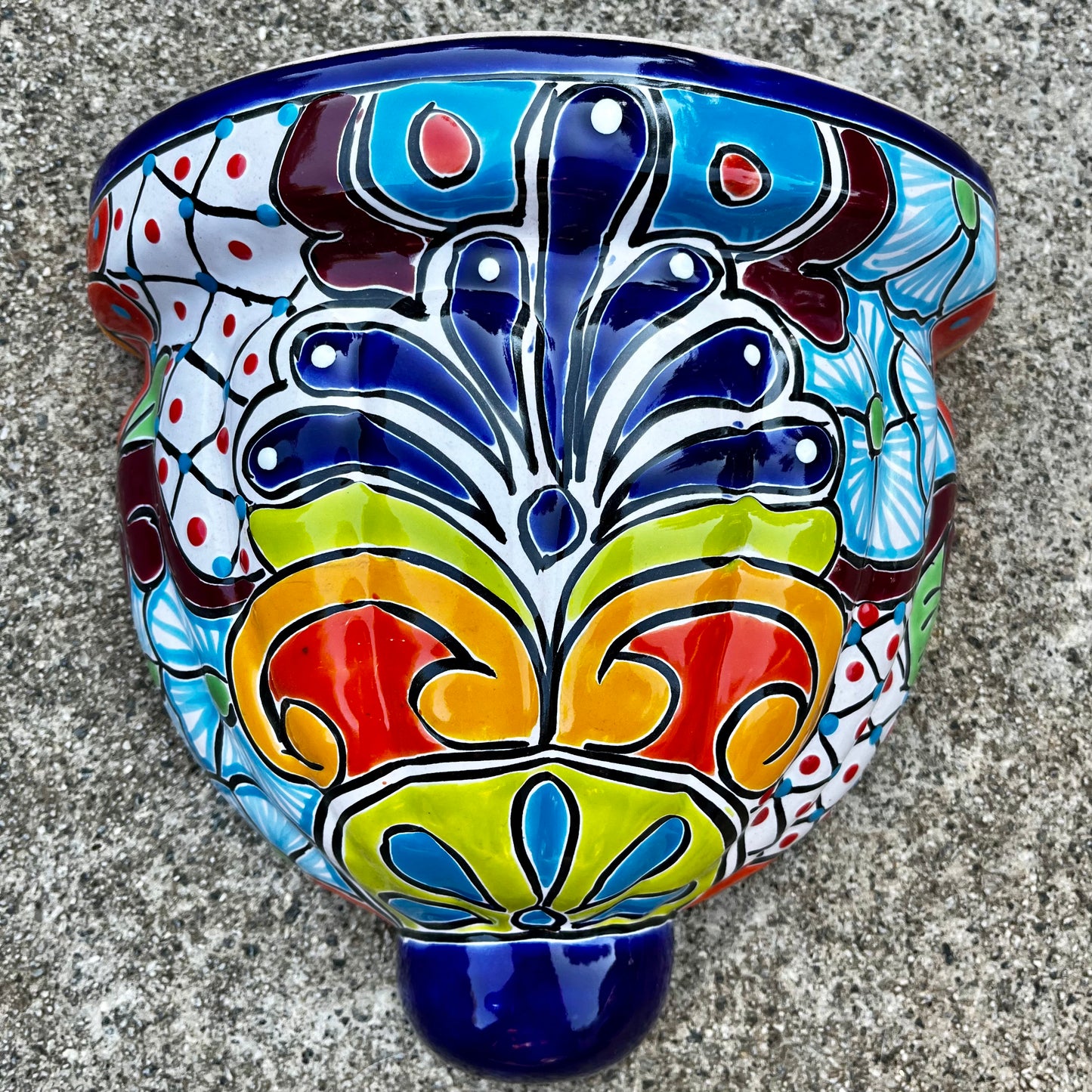 Talavera jardiniere wall planter pot