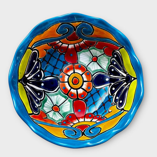 Mexican Talavera Salad Serving Bowl