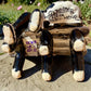 Mexican Catrina Couple on a Bench