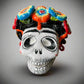 Frida Skull with Flowers