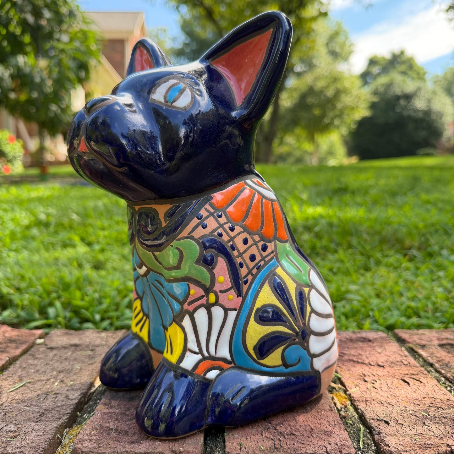 Mexican Painted Puppy Dog Planter