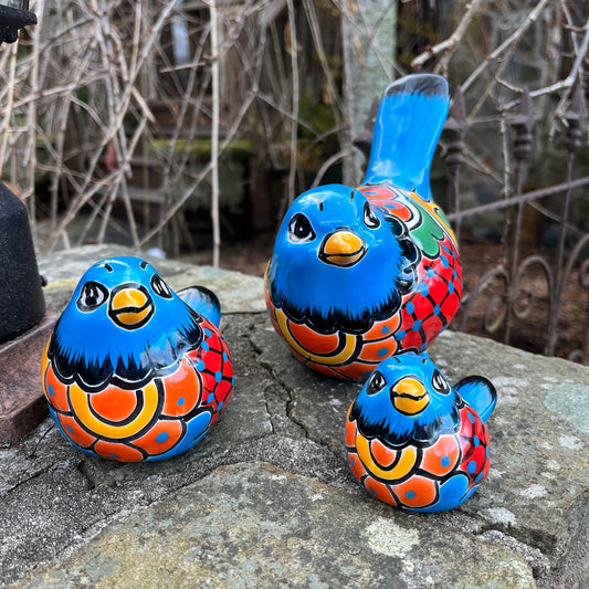 Mexican Talavera Bird Set