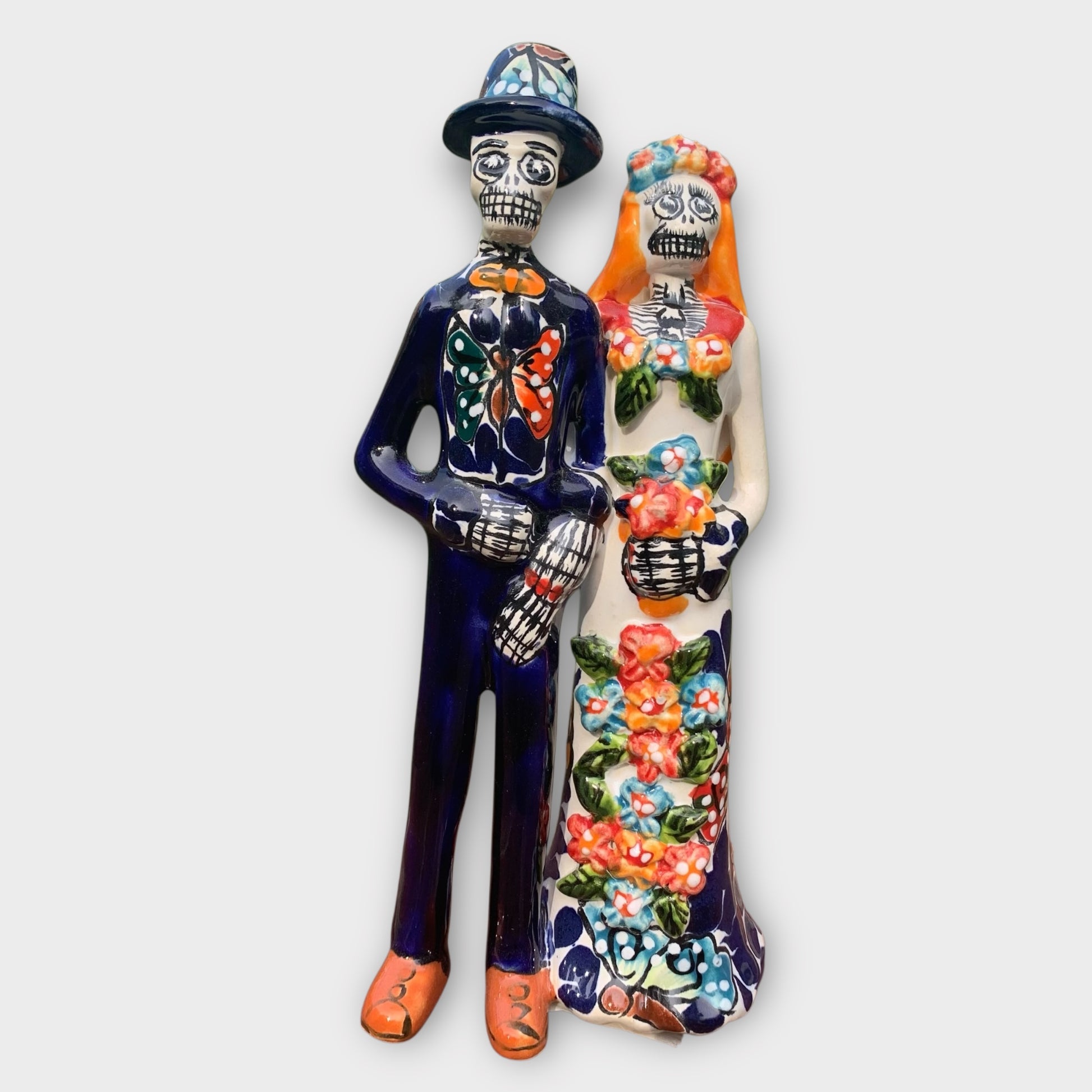 Talavera Catrina bride and groom Chico front 