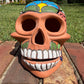 Rustic Clay Painted Sugar Skull