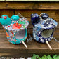 Mexican talavera bird house cottage