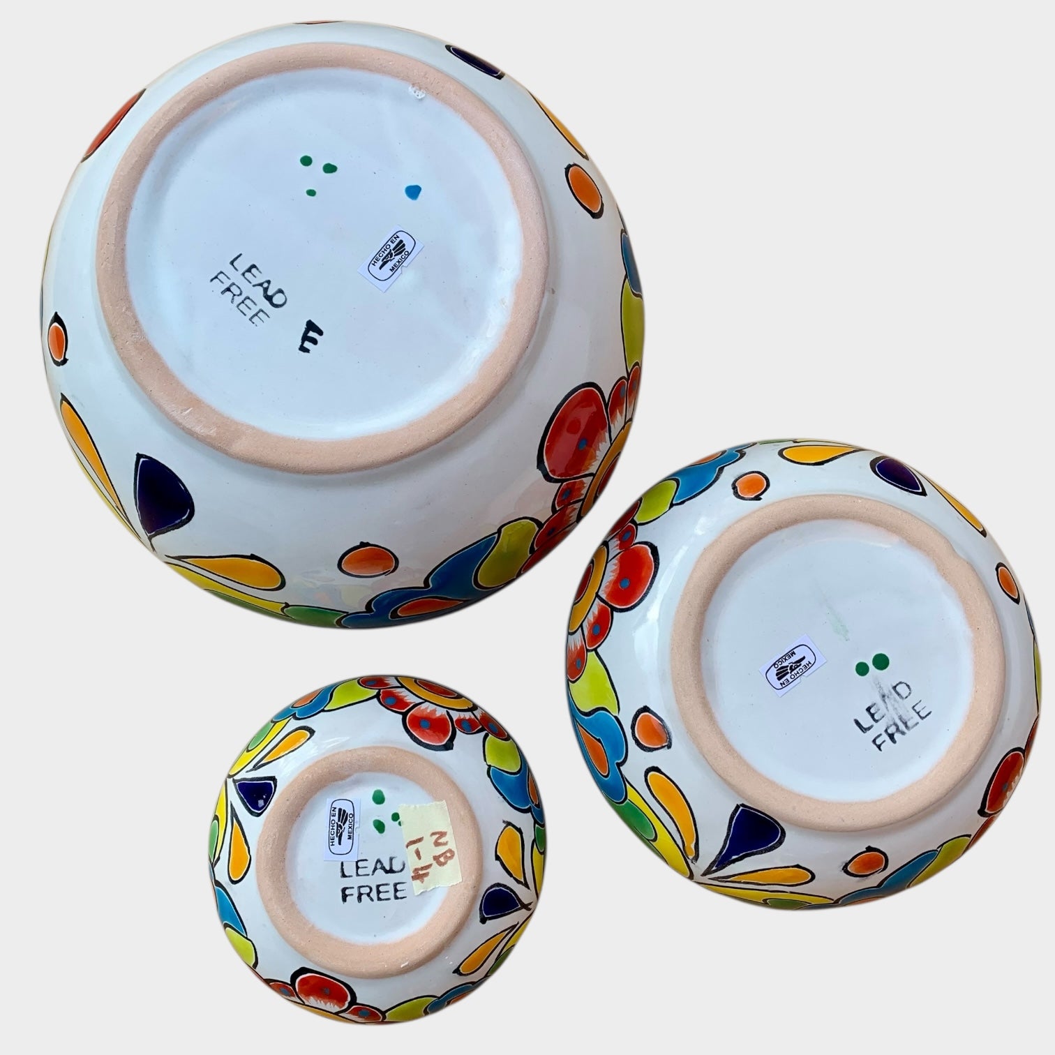 Talavera Nesting Bowl Set Bottom