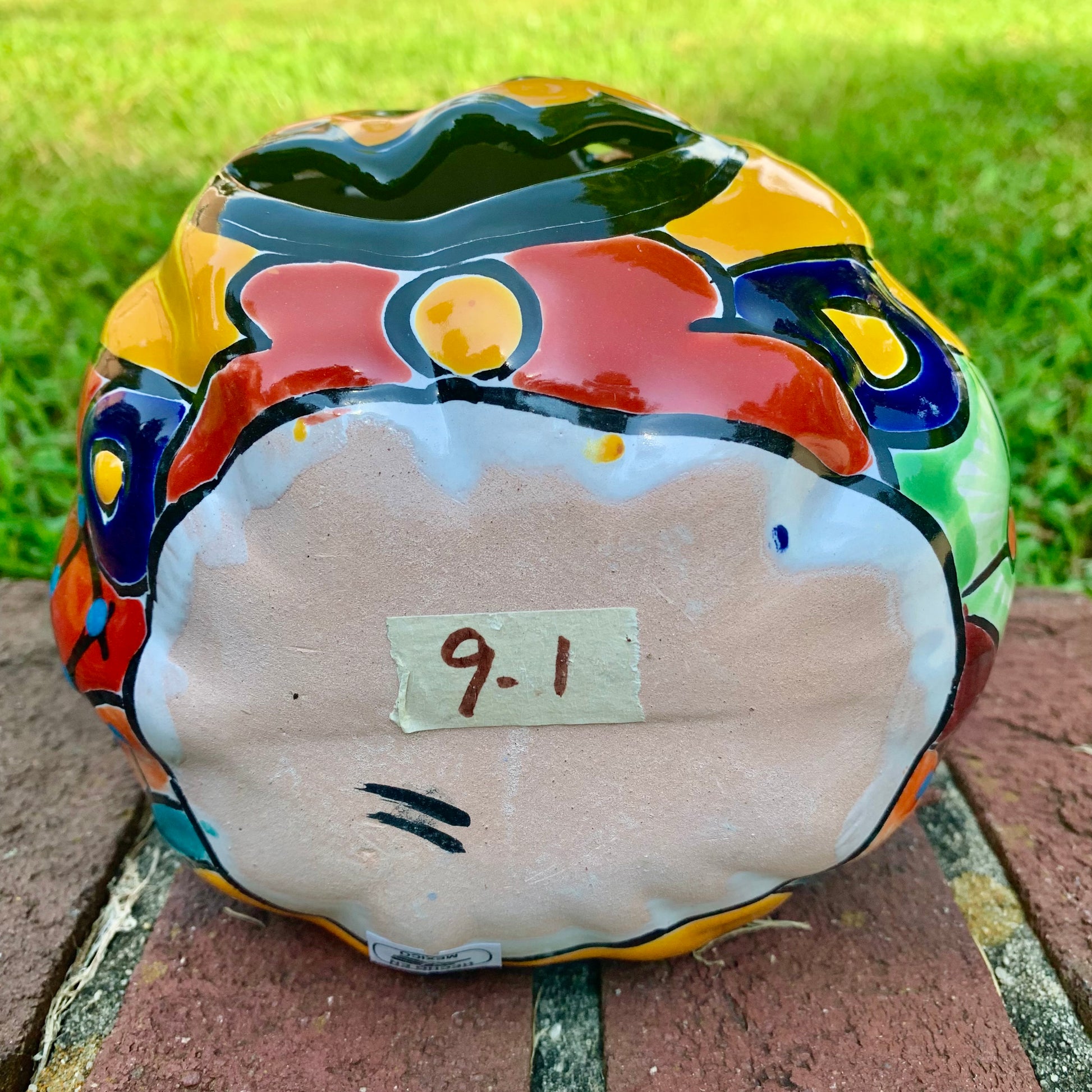 Talavera pumpkin calabaza JOL bottom 