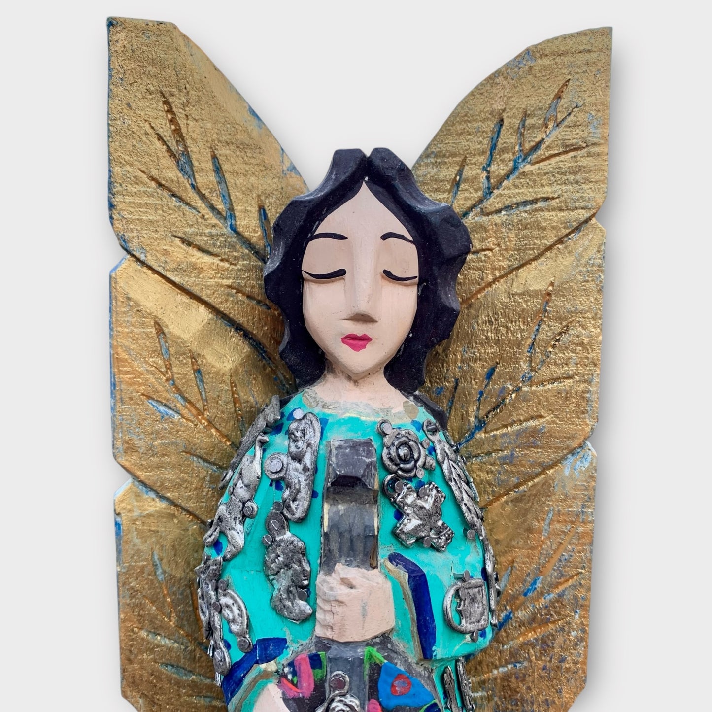 Milagros Angel With Guitar Face