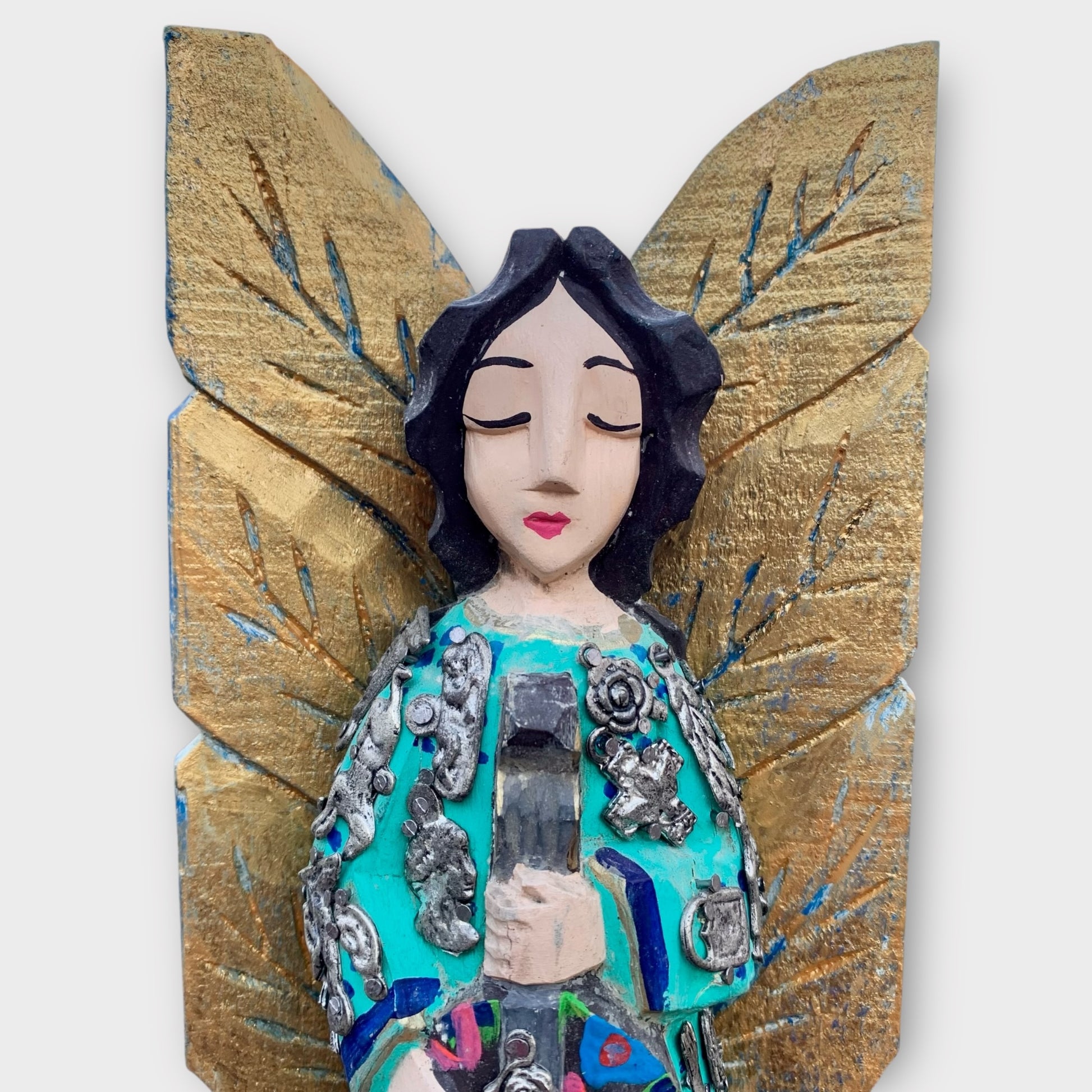 Milagros Angel With Guitar Face