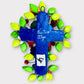 Oretage Family folk art cross signed back