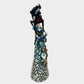 Mexican Talavera Frida, and animal friends Catrina doll left side