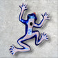 Colorful Mexican Talavera wall frog Back