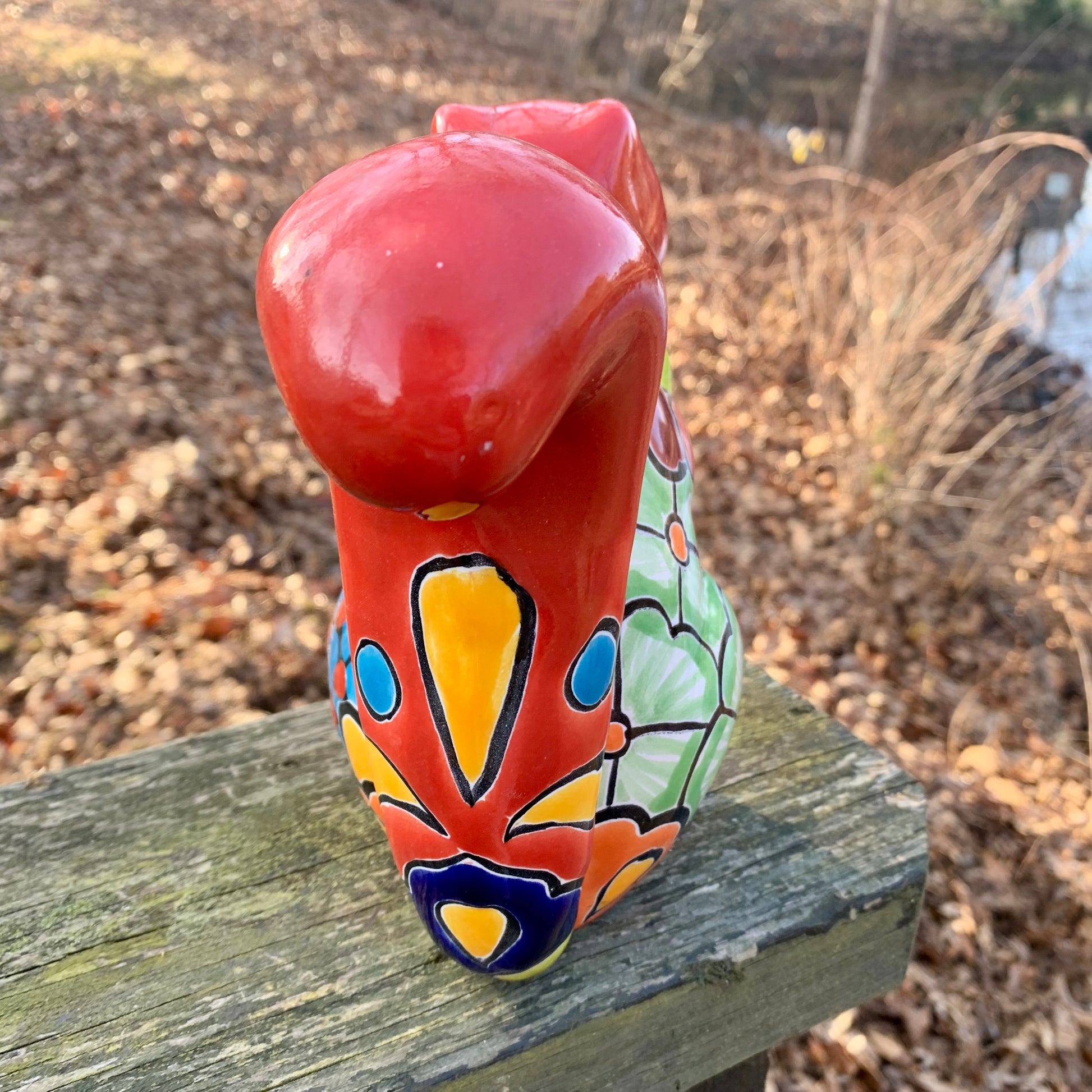 Talavera Pottery Squirrel Nut Back