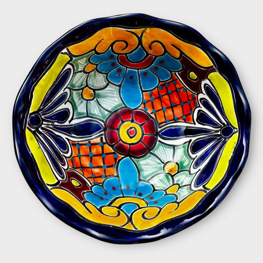 Mexican Talavera Salad Serving Bowl