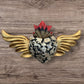 winged milagros flying heart