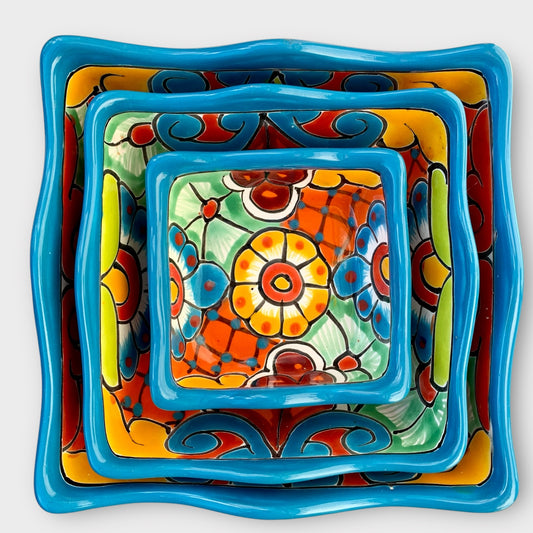 Talavera Nesting Bowl Set Square