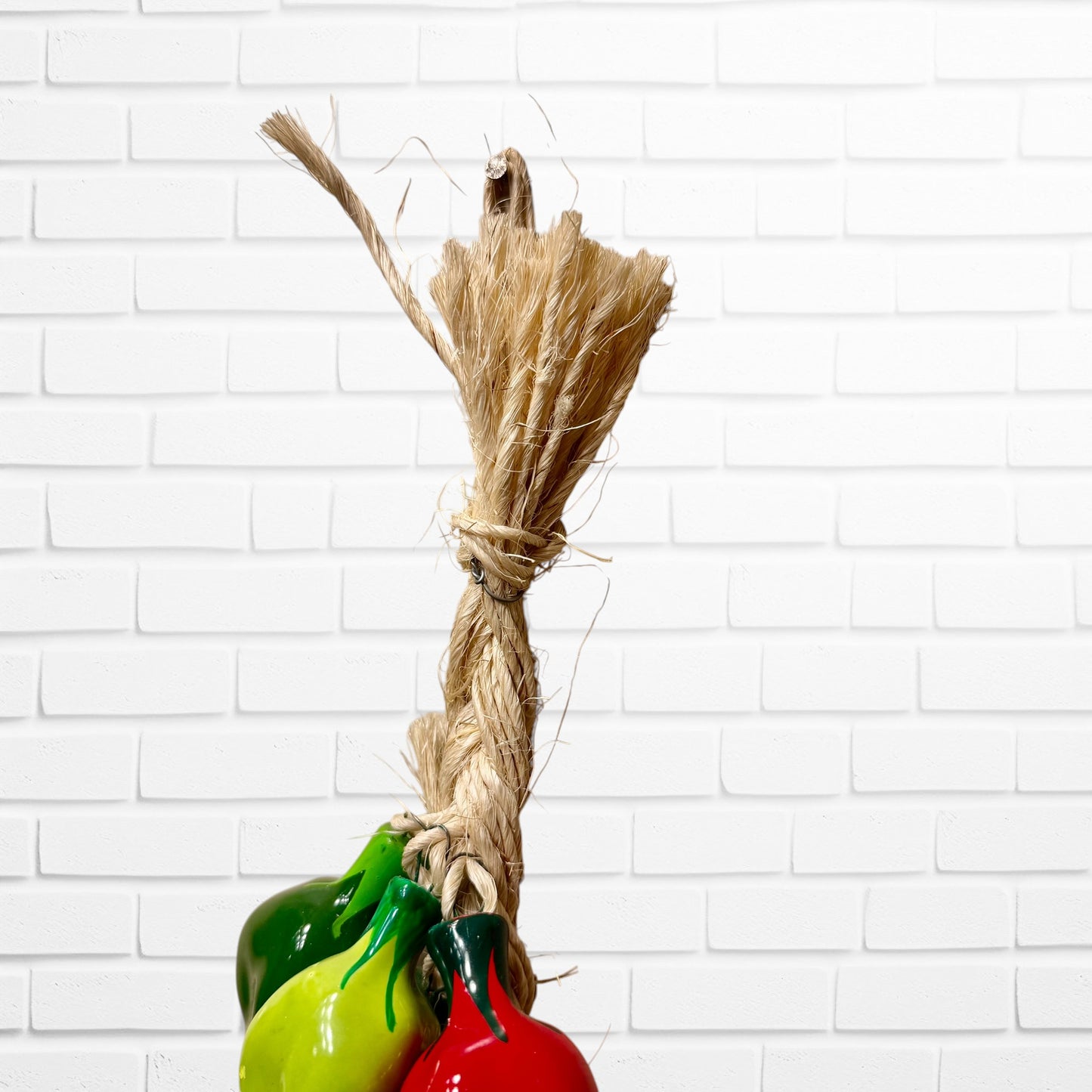 Habanero chili pepper ceramic string multi color Hanging loop