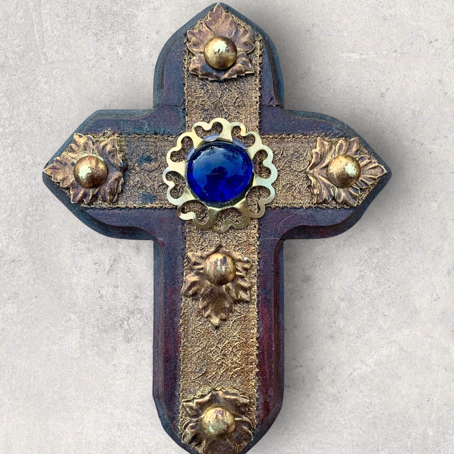 Rustic Wood Medallion Cross