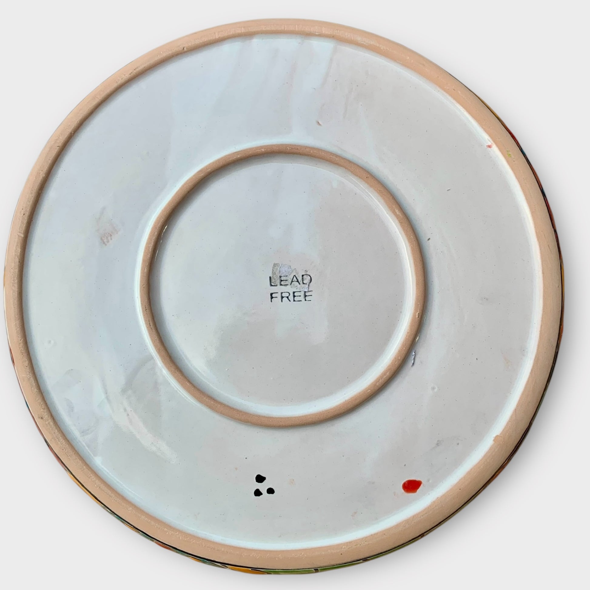 Mexican Talavera sectional serving dish Bottom 