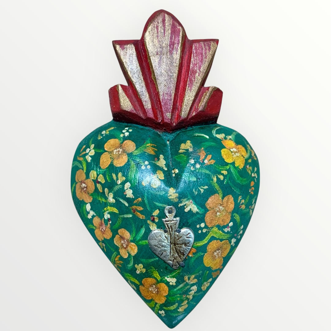 Milagros Heart - Mexican Sacred Milagro Charm Corazon | MexDecor