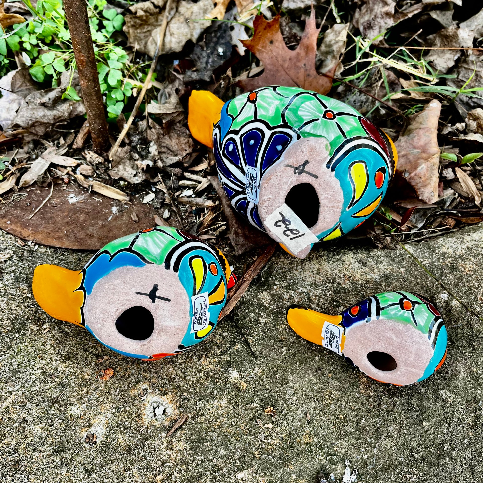 Talavera pottery birds bottom