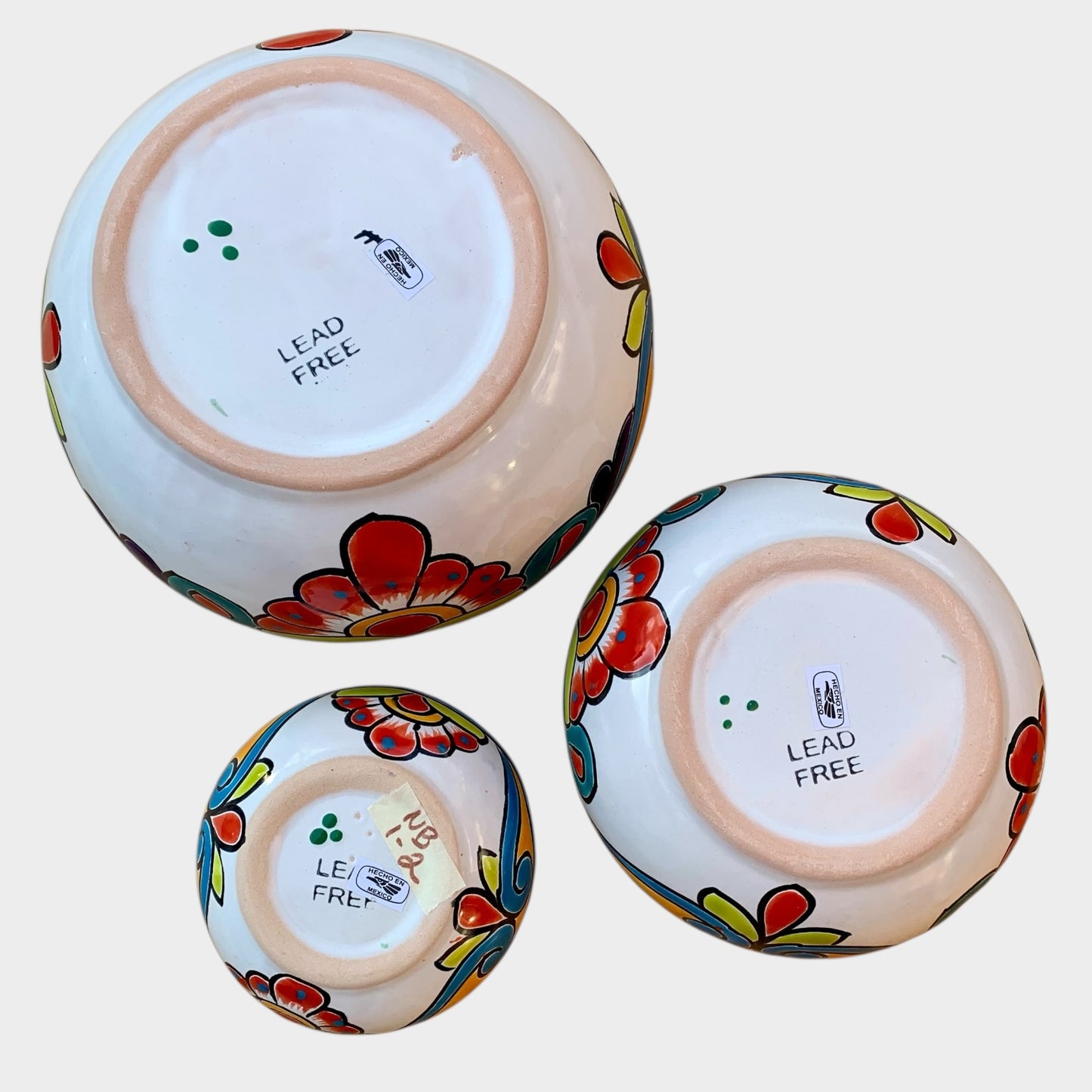 Talavera Nesting Bowl Set Bottom