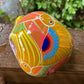 mexican sugar skull hand painted folk art top