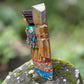 Milagros Wood Guardian Angel Sculpture