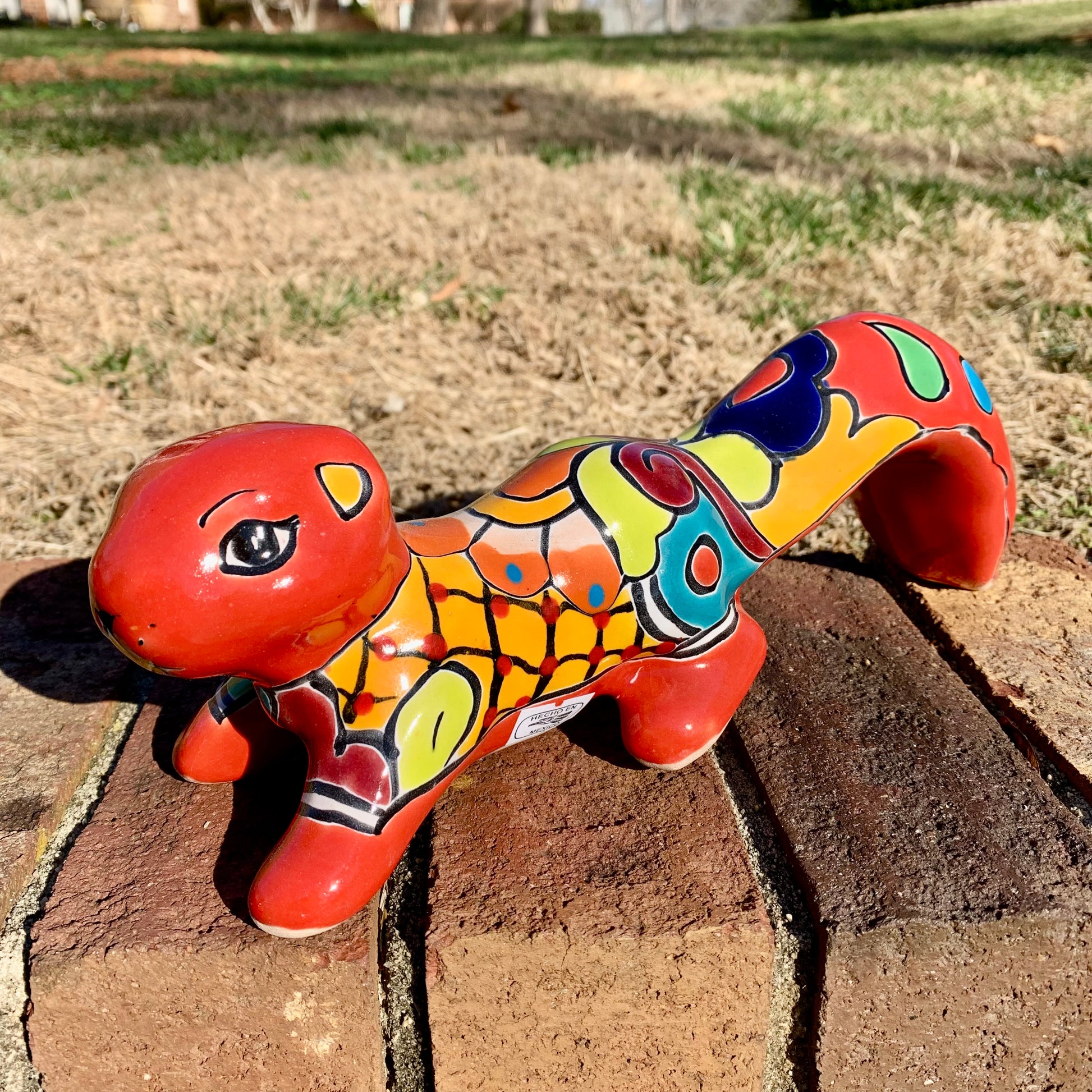 Talavera Pottery Squirrel Red
