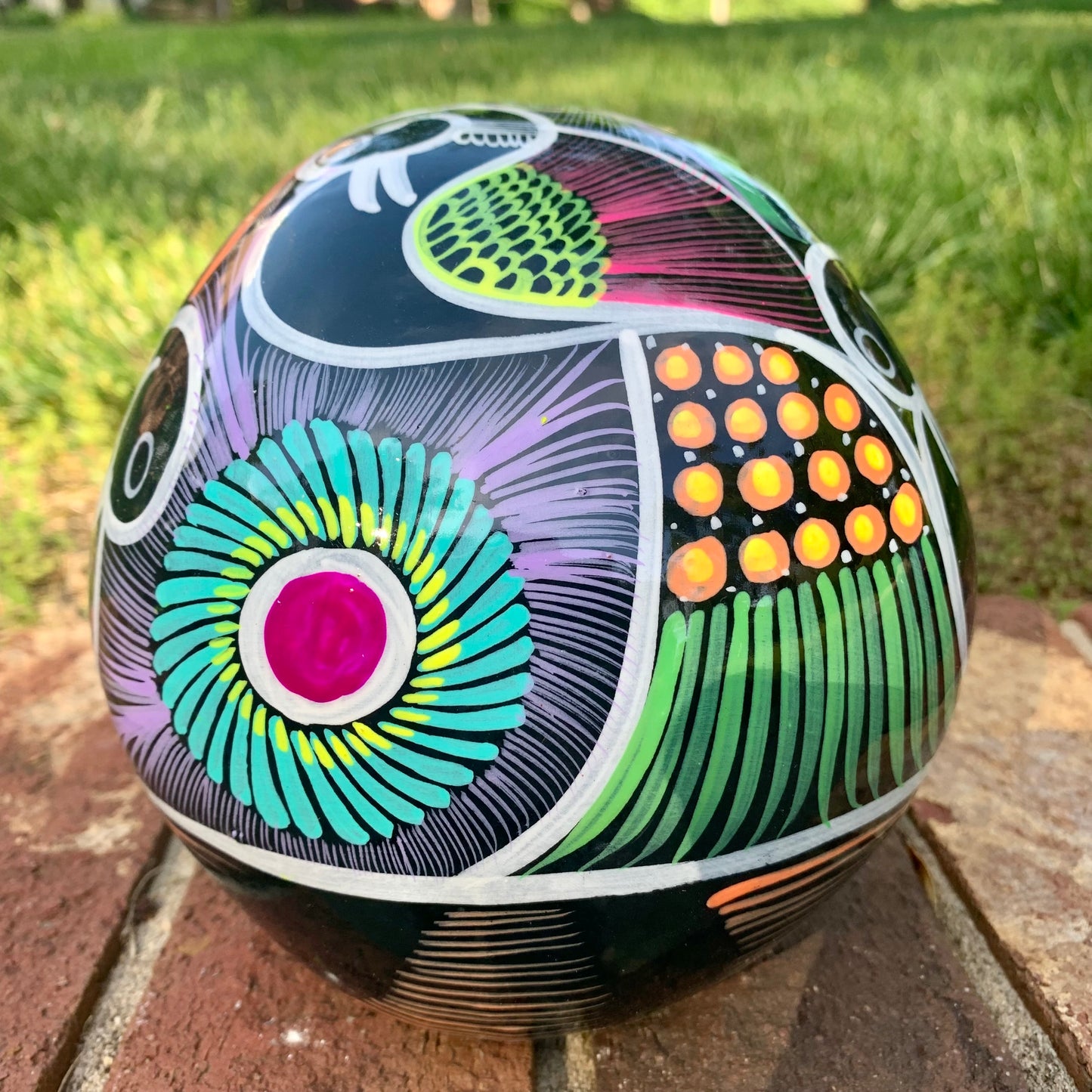 Mexican sugar skull large back