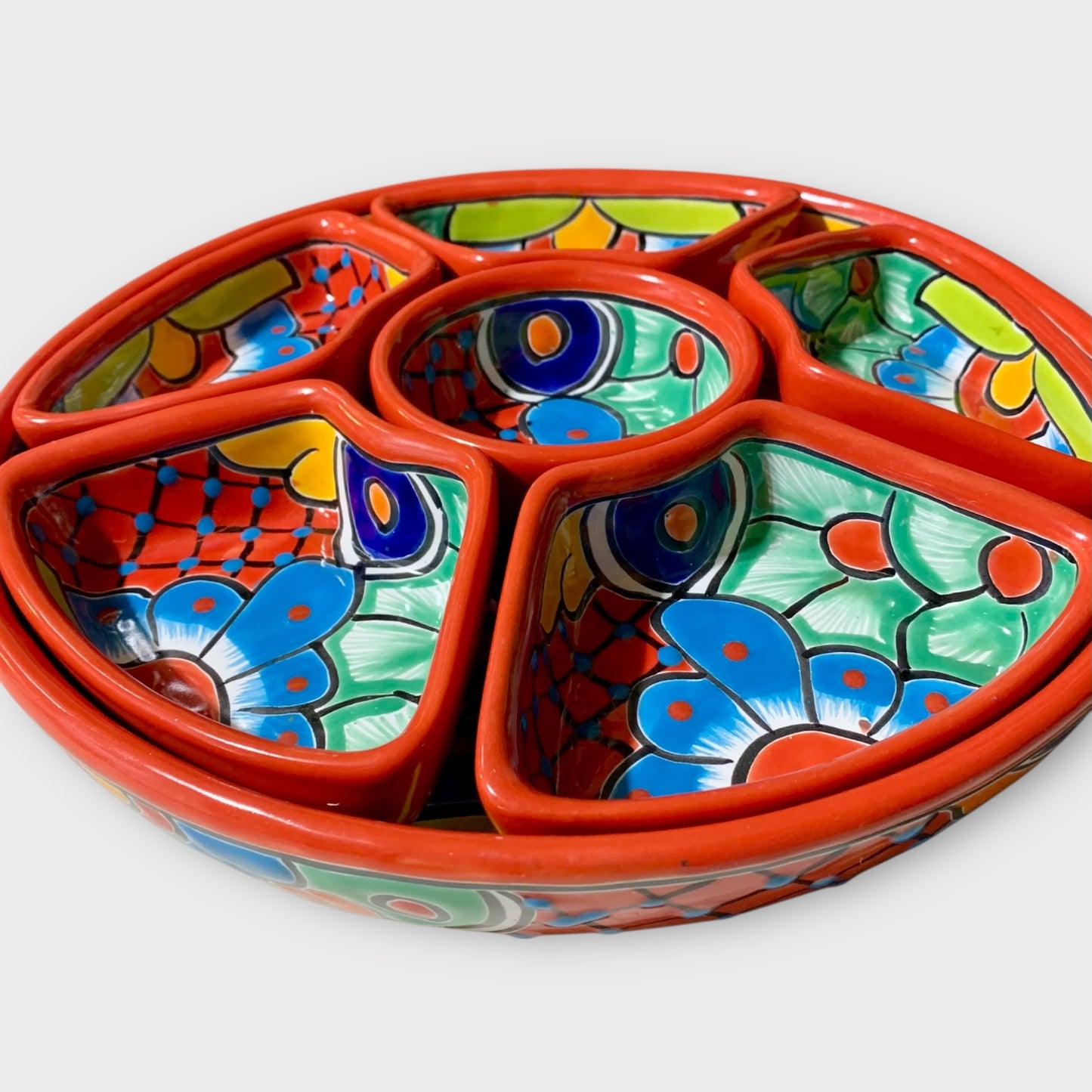 Talavera Redondo Sectional Serving Piece Top