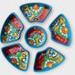 Mexican Talavera sectional serving dish Sections 