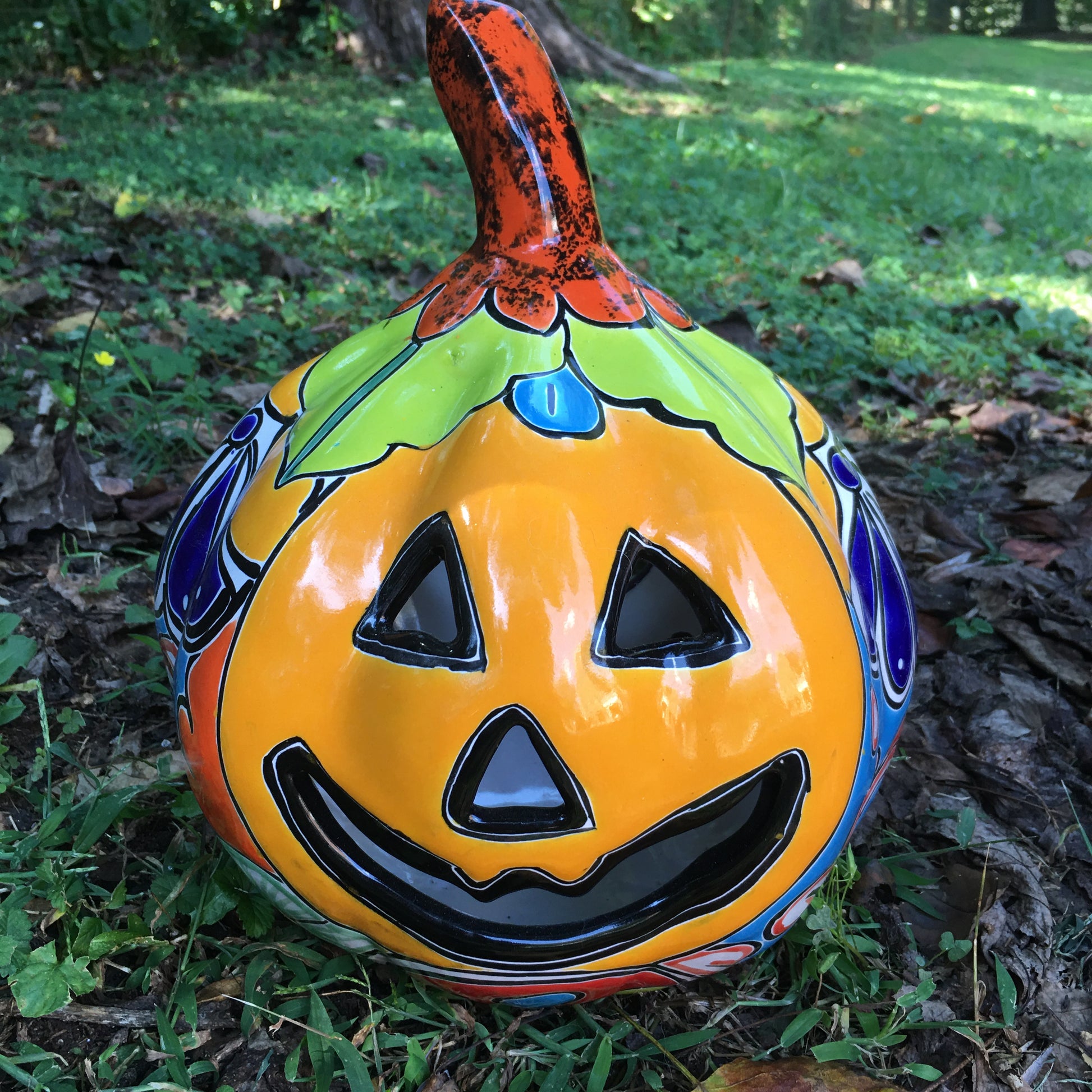 Talavera  pumpkin large ￼