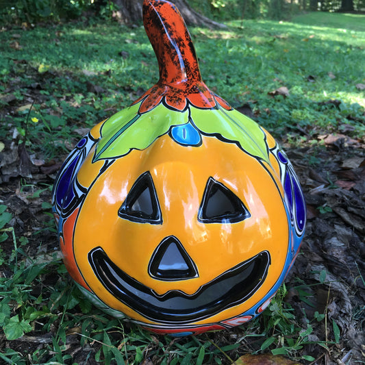 Talavera  pumpkin large ￼