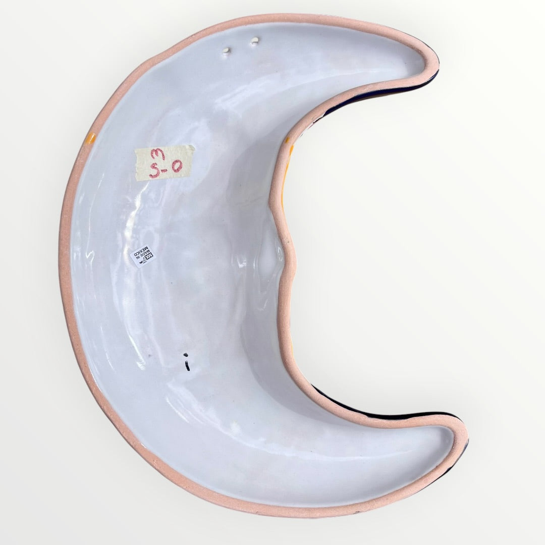 Mexican Talavera Moon back view