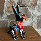 Mexican Talavera Chihuahua Catrina with Bone Left Side