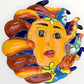Mexican Talavera colorful Sun Grenudo Grande Left side rays 5-2