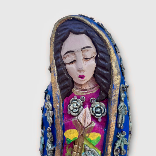 Milagros Virgin De Guadalupe close-up of face