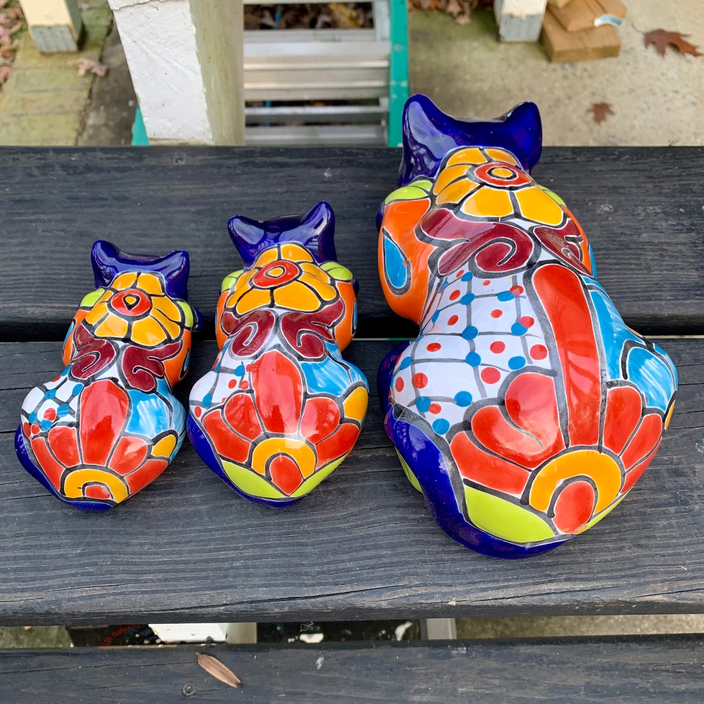 Talavera Peking kitty set top